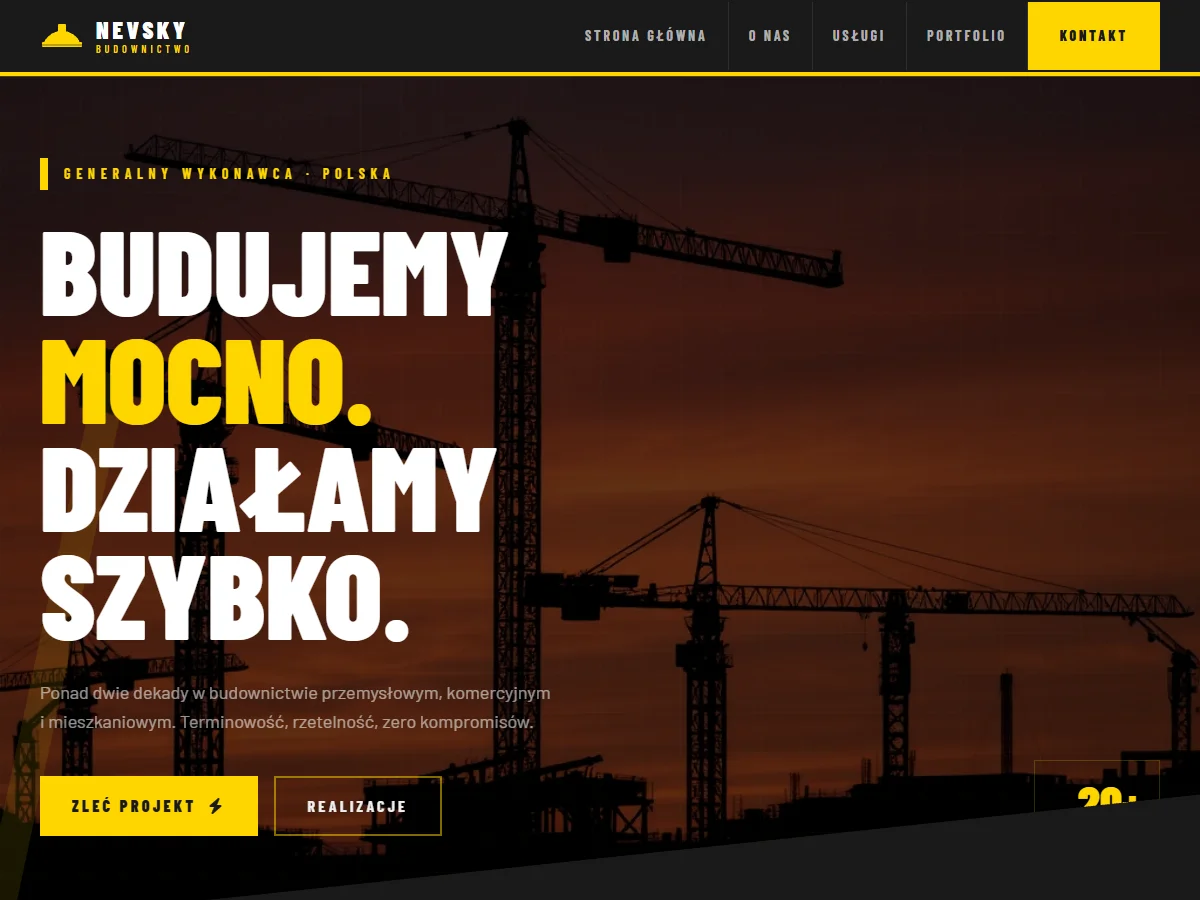 Wariant 2 strony głównej dla Nevsky